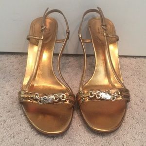 Golden Gucci Slingback